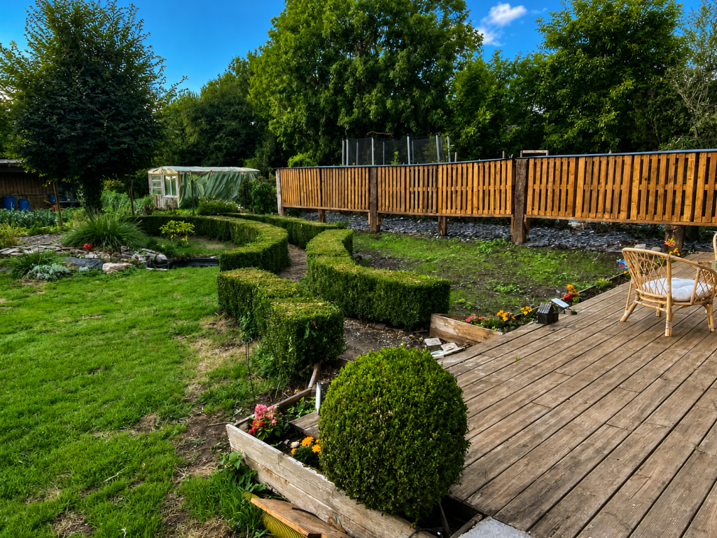 jardin verdoyant 2, arrière de la maison